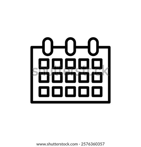 Calendar check icon Flat fill set collection