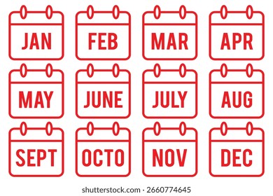Calendar Check Line Icon Set for UI Designs. Date Available Vector Icon. Event Agenda Planner with Tick Sign for UI Designs. Schedule Appointment Vector Icon. Set of calendar symbols in line style. 