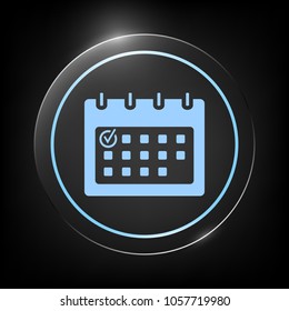 Calendar with Check mark-  icon