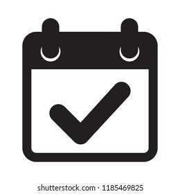 calendar check mark icon