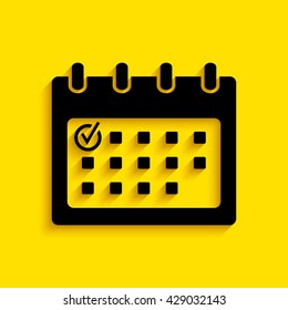 Calendar Check mark - icon