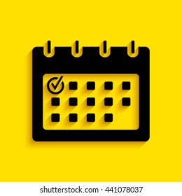Calendar Check mark - icon