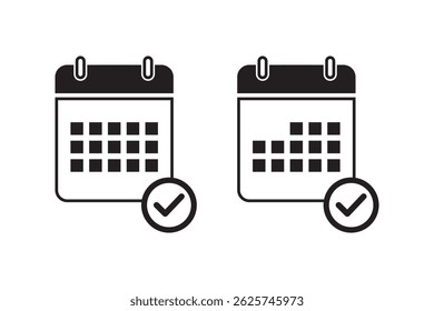 calendar check time schedule web icon 
