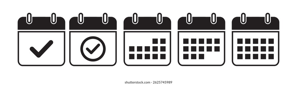 calendar check time schedule web icon 
