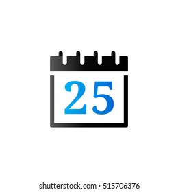 Calendar Christmas icon in duo tone color. Reminder holiday celebration