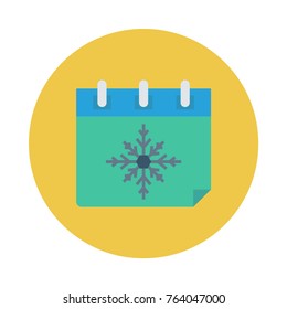 calendar circle flat