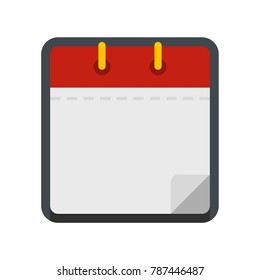 Calendar clean icon. Flat illustration of calendar clean vector icon isolated on white background