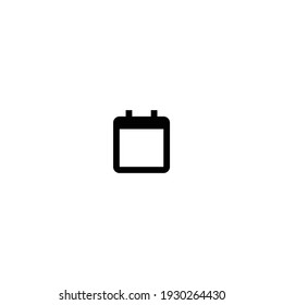 calendar clear icon isolated white background