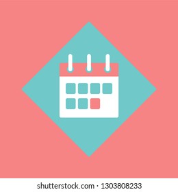 Calendar with clipboard vector, schedule events planner isolated icon. Paper object with deadlines, appointments of business plan organizer