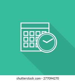icono de calendario y reloj