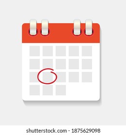 Calendar and clock icon. Concept of Schedule, appointment. Vector Illustration