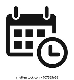 picto projet images stock photos vectors shutterstock https www shutterstock com image vector calendar clock icon reminder agenda sign 707535658