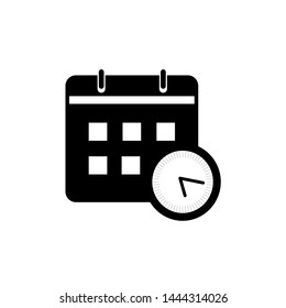 calendar and clock vector icons
