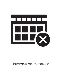 Calendar Close Icon - Date Delete Icon