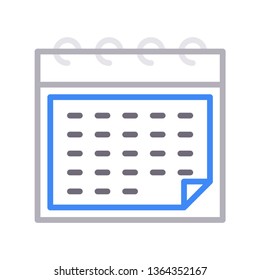calendar color line
