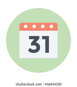 Calendar Colored Vector Icon