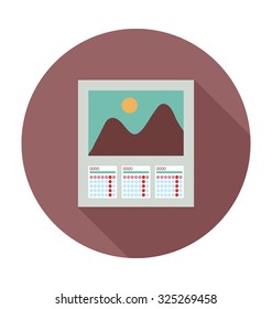 
Calendar Colored Vector Illustration
