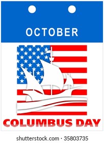 Calendar for Columbus Day