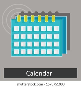 Calendar concept. Creative idea design. Flat vector illustration for your project, template, brochure, web page or presentation.