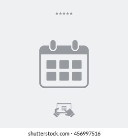 Calendar concept -  Minimal vector icon