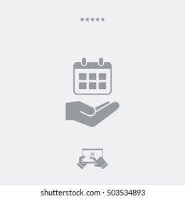 Calendar concept - Minimal vector icon