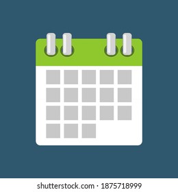 Calendar. Concept of Schedule, appointment. Vector Illustration