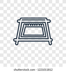 Calendar concept vector linear icon isolated on transparent background, Calendar concept transparency concept in outline style