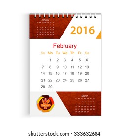 Calendar with corporate identity Menu Restaurant 