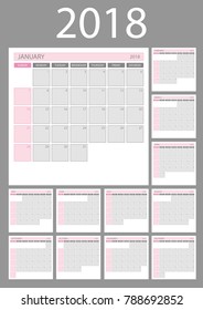 Calendar daily 2018