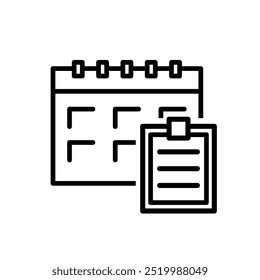 Dados de calendário, relatórios diários, notas de calendário 