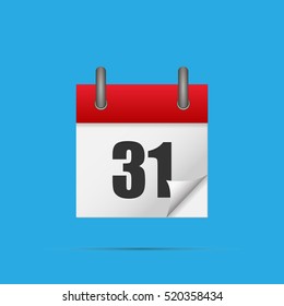 Calendar Date - 31st. Calendar icon