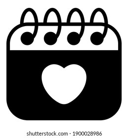 icono negro de calendario, fecha y evento