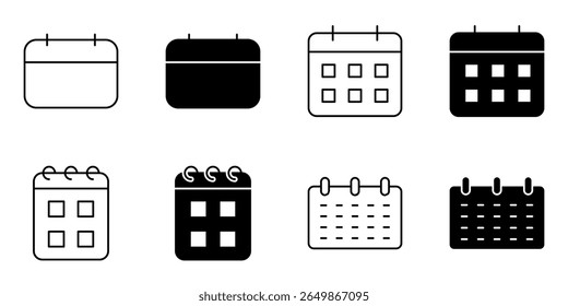 calendar, date, event icon set