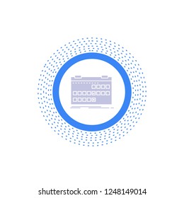 Calendar, date, event, release, schedule Glyph Icon. Vector isolated illustration