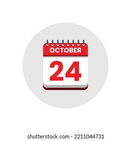 Calendar date icon. day of the month icon. Event schedule date. Appointment time. Planner agenda, calendar month OCTOBER schedule and Time planner. Day reminder. Vector ICON