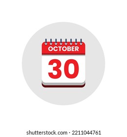Calendar date icon. day of the month icon. Event schedule date. Appointment time. Planner agenda, calendar month OCTOBER schedule and Time planner. Day reminder. Vector ICON