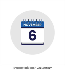 Calendar date icon. day of the month icon. Event schedule date. Appointment time. Planner agenda, calendar month november schedule and Time planner. Day reminder. Vector ICON