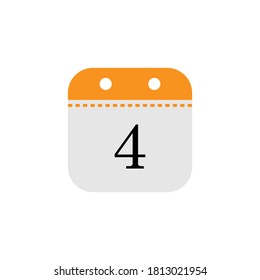 Calendar date icon design template