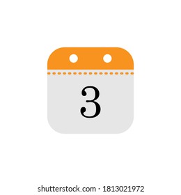 Calendar date icon design template