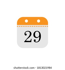Calendar date icon design template