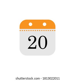 Calendar date icon design template