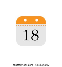 Plantilla de diseño de icono de fecha de calendario