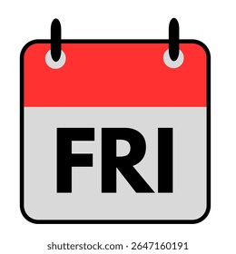 calendar and date icon friday weekday motivational 