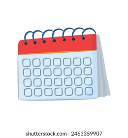 Calendar date icon illustration on white background.