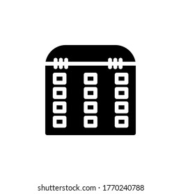calendar and date icon. perfect for website, logo, application, presentation template and other product. icon design solid style