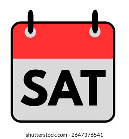 calendar and date icon saturday weekday motivational