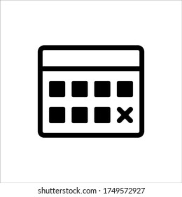 Calendar and date icon set