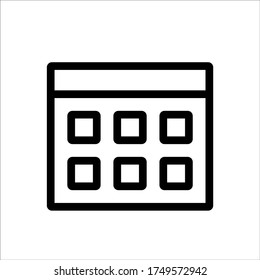 Calendar and date icon set