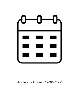 Calendar and date icon set