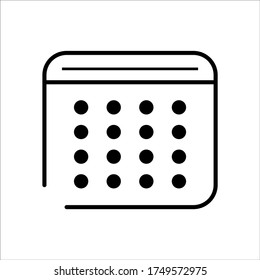 Calendar and date icon set